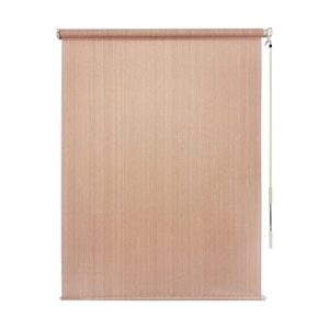 HTTMT- 8'W x 8'L Roller Shade Blind Roll up w/Crank for Deck Porch Balcony Patio Light Filter [P/N: ET-KLB-HT8*8-Beige]