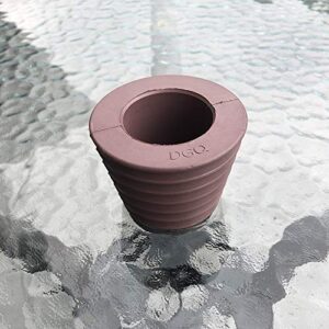 DGQ Patio Umbrella Cone Umbrella Wedge Plug for Patio Table Hole Opening 2-2.5 Inch (Brown,2Packs)