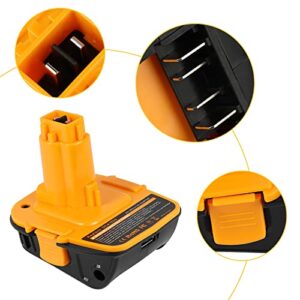 Fancy Buying Replacement Battery Adapter DCA1820 for Dewalt 18V Tools, Convert 18V / 20V Lithium Battery to NiCad/NiMH Battery, Makes The Battery can be Used for Nickel Drill and Charger