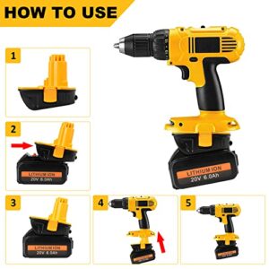 Fancy Buying Replacement Battery Adapter DCA1820 for Dewalt 18V Tools, Convert 18V / 20V Lithium Battery to NiCad/NiMH Battery, Makes The Battery can be Used for Nickel Drill and Charger