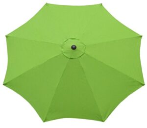 bellrino decor replacement sage green strong and thick umbrella canopy for 9ft 8 ribs sage green (canopy only)