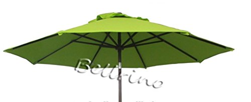 BELLRINO DECOR Replacement SAGE GREEN STRONG AND THICK Umbrella Canopy for 9ft 8 Ribs SAGE GREEN (Canopy Only)