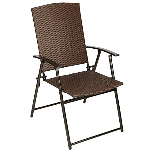 4 Pack Resin Wicker Folding Chair by Westerly