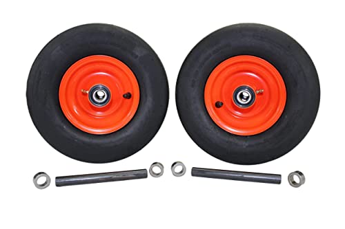 (Set of 2) Bad Boy 13x6.50-6 Pneumatic Orange Assemblies. Replaces 022-2006-00. Fits Maverick, Outlaw, and Diesel Series