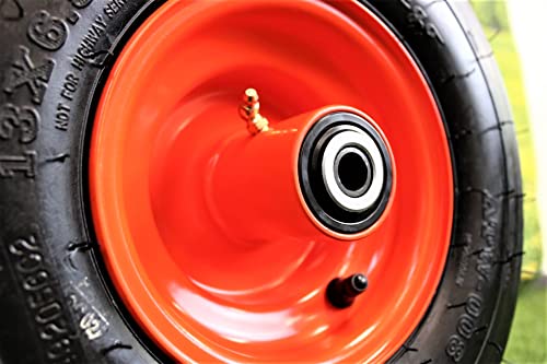 (Set of 2) Bad Boy 13x6.50-6 Pneumatic Orange Assemblies. Replaces 022-2006-00. Fits Maverick, Outlaw, and Diesel Series