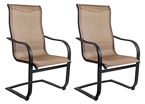 Patio Master Corp Outdoor Patio Bellevue Spring Chair 2 Count