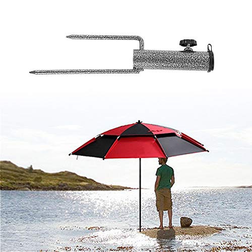 Rayberro Beach Umbrella Anchor Sand Stainless Steel Sand Anchor for Umbrella Grass Ground Stake Holder Spike In Ground Umbrella Base Fit for Caliber 1.1-1.4inch