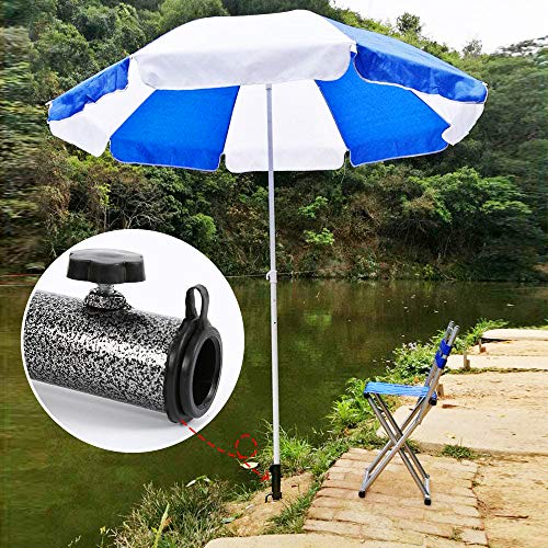 Rayberro Beach Umbrella Anchor Sand Stainless Steel Sand Anchor for Umbrella Grass Ground Stake Holder Spike In Ground Umbrella Base Fit for Caliber 1.1-1.4inch