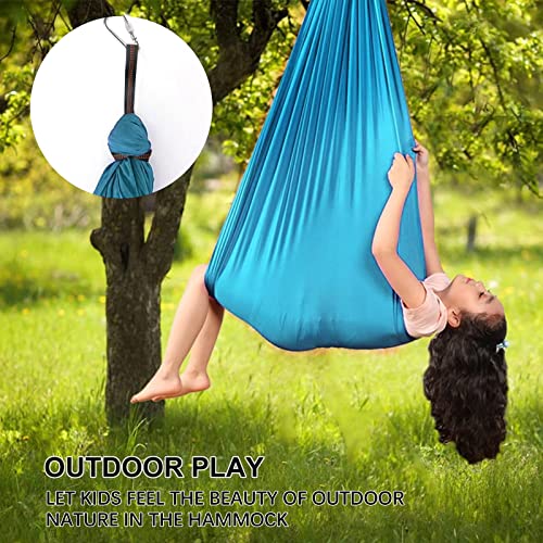 Therapy Sensory Swing Indoor with 360° Swivel Hanger, Cuddle Swing Outdoor Swing(Hardware Included),Adjustable Fabric Hammock with Special Needs for Autism, ADHD, Aspergers Integration