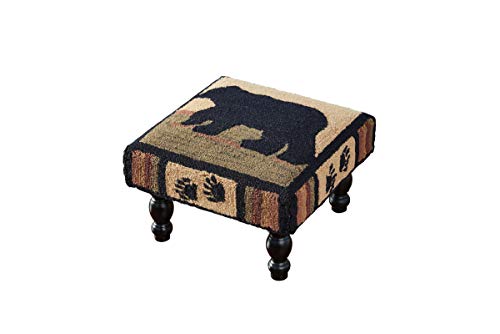 Park Designs Adirondack Bear Hooked Stool