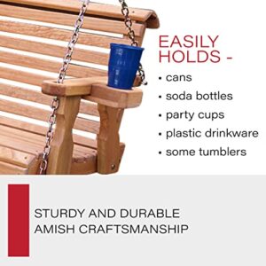 Amish Casual Heavy Duty Cupholders (Cedar Stain)