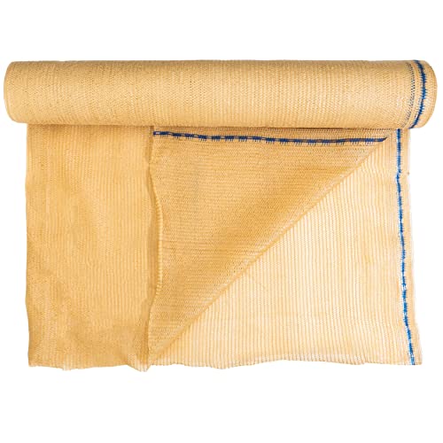 WindscreenSupplyCo 5'10" x 100 ft 60% Shade Cloth Roll for Covering Garden, Greenhouse, Patio, Canopy (Tan)