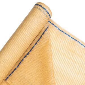 WindscreenSupplyCo 5'10" x 100 ft 60% Shade Cloth Roll for Covering Garden, Greenhouse, Patio, Canopy (Tan)