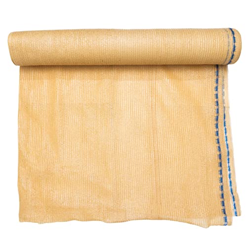 WindscreenSupplyCo 5'10" x 100 ft 60% Shade Cloth Roll for Covering Garden, Greenhouse, Patio, Canopy (Tan)