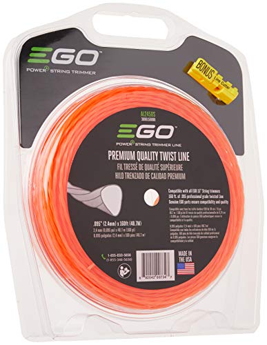 EGO Power+ AL2450S 0.095" Premium Quality Twist Line for EGO 15-Inch String Trimmer, black