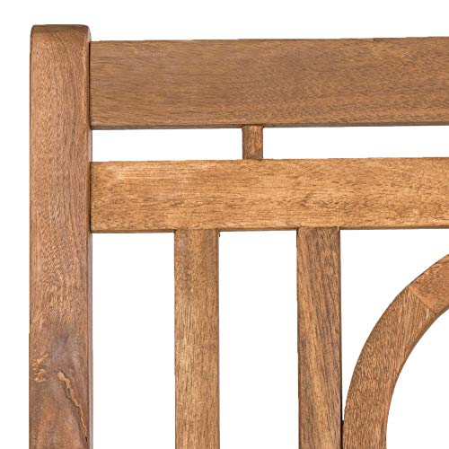 Safavieh PAT6736A Outdoor Collection Montclair 3 Seat Bench, Natural/Beige