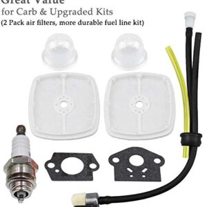 Ferilter SRM 225 Carburetor for Echo GT225 GT225i GT225L PAS225 PE225 PPF225 SHC225 SRM225U SRM225 RB-K93 Trimmer Premium Weed Eater Edger Carb with Tune Up Kit