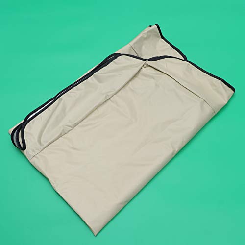 YARDWE Patio Waterproof Swing Seat Cushion Sunshade Cover Replacement Polyester Canopy Protector for Outdoor, Two-seat 55Ã—47 Inch (Beige)