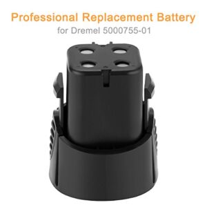 Shentec 2-Pack 3.5Ah 4.8V Dremel 5000755-01 Replacement Battery for Dremel 7300, Dremel 7300-PT, Dremel 7300-N/8, Dremel 755-01 Cordless Rotary Tool (Not Fit for Dremel 755,7500, 7400, 750)