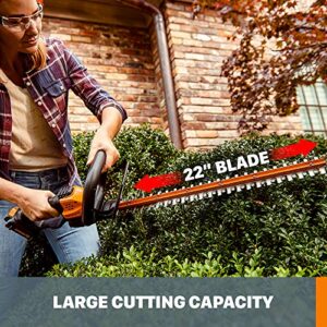 Worx WG261 20V Power Share 22" Cordless Hedge Trimmer (Battery & Charger Included)