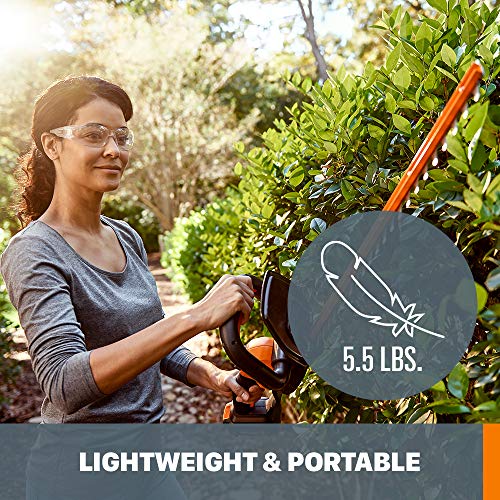 Worx WG261 20V Power Share 22" Cordless Hedge Trimmer (Battery & Charger Included)