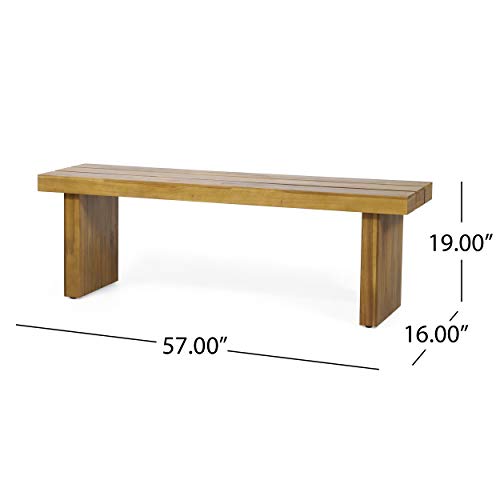 Christopher Knight Home Appling Outdoor Bench, Natural Stained