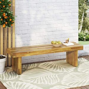 Christopher Knight Home Appling Outdoor Bench, Natural Stained