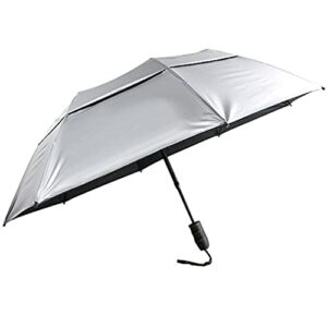 sun tek 46″ uv protection vented canopy umbrella with auto open telescopic fiberglass shaft
