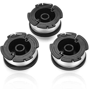 benair spool for black+decker weed eater, compatible with af-100, 3-pack replacement 0.065″ autofeed.065-inch line