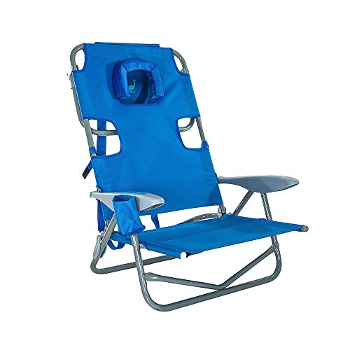 Ostrich On-Your-Back Outdoor Lounge 5 Position Reclining Beach Chair (2 Pack)