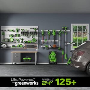 Greenworks 2 x 24V (48V) 19” Brushless Cordless Lawn Mower, (2) 4.0Ah Batteries and Dual Port Charger Included