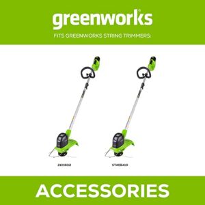 Greenworks 0.065" Dual Line Replacement String Trimmer Line Spool, 3 count (Pack of 1)