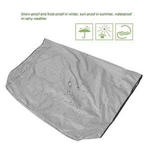 Milltrip Swing Canopy Cover Replacement, Patio Canopy Swing Cover Waterproof Swing Chair Awning Outdoor Swing Cover for Garden Courtyard(Grey)