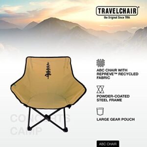 Travel Chair Travelchair-ABC Chair w/Recycled Fabric (2288-RCYCL) Portable Outdoor Furniture, Repreve, Brown