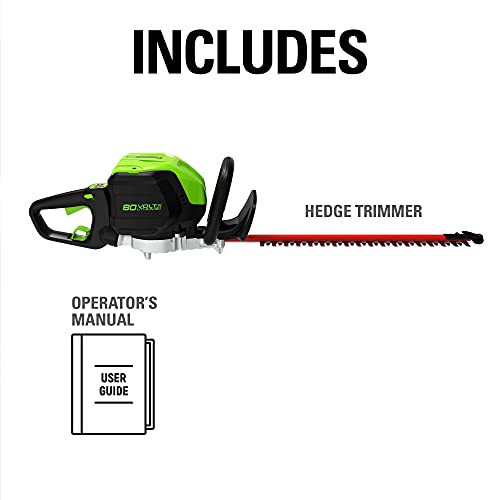 Greenworks Pro 80V 26" Cordless Hedge Trimmer, Tool Only