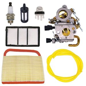 fitbest carburetor with air filter for stihl ts410 ts420 concrete cut-off saw replaces 4238 120 0600 zama c1q-s118