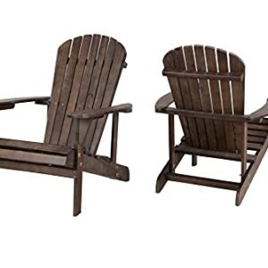 WUnlimited SW2101DBSET2 Set Adirondack Chairs, Dark Brown