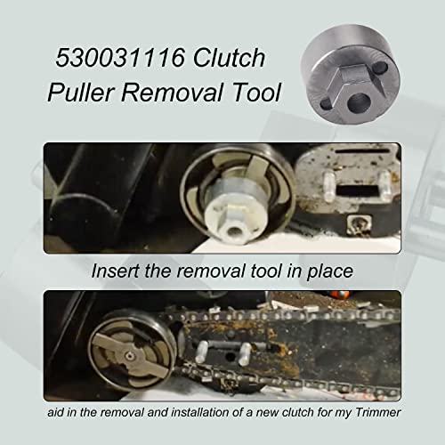 530031116 Clutch Removal Tool Compatible With Craftsman Husqvarna Poulan Chainsaws for Poulan PP285 PP330 PP336C PP365 Models fit for Craftsman 2700, 2800, 3000, 3100