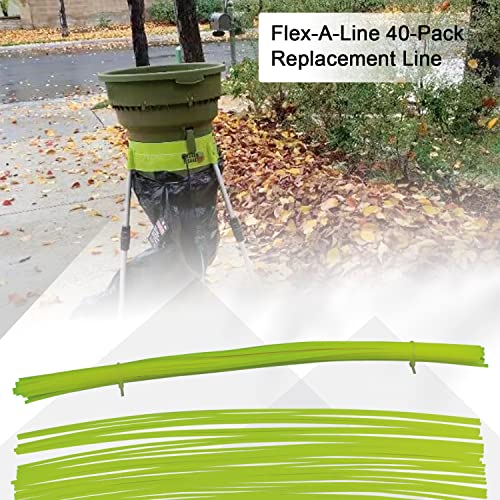Karbay Flex-A-Line 40-Pack Replacement Line, Compatible with Sun Joe SDJ616L Replacement Line for Sun Joe Shredder Joe SDJ616 Electric Leaf mulcher/Shredder