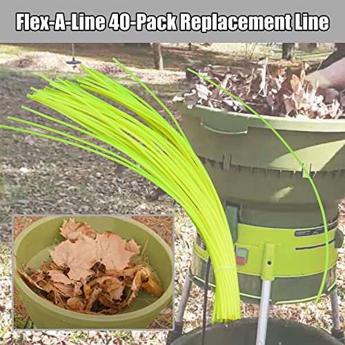 Karbay Flex-A-Line 40-Pack Replacement Line, Compatible with Sun Joe SDJ616L Replacement Line for Sun Joe Shredder Joe SDJ616 Electric Leaf mulcher/Shredder