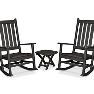 Trex Outdoor Furniture™ Cape Cod Rocking Chair Set, Charcoal Black