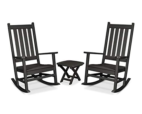 Trex Outdoor Furniture™ Cape Cod Rocking Chair Set, Charcoal Black