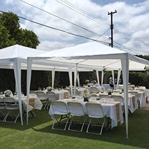 Quictent 10' x 30' Party Tent Gazebo Wedding Canopy BBQ Shelter Pavilion with Removable Sidewalls & Elegant Church