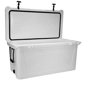 coastland delta series rotomolded coolers, premium everyday use insulated cooler, ice chest available in 25-quart, 45-quart, 65-quart and 125-quart capacity