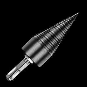 Firewood Log Splitter Drill Bit, Wood Splitter Drill Bits, Heavy Duty Drill Screw Cone Driver for Hand Drill Stick (Square Shank)