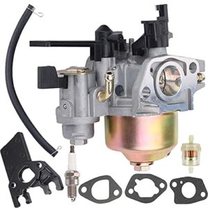 212cc carburetor replacement for harbor freight predator 212cc r210 6.5hp 7hp ohv horizontal engine replace models 60363 68121 69727 68120 69730 carb (with spark plug and insulator)