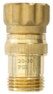 heavy duty 25 psi water pressure regulator 3/4 inch hose thread drip irrigation system pressure reducer, lead-free brass