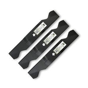 terre products, 3 pack high lift lawn mower blades, 54 inch deck, compatible with craftsman, poulan, husqvarna, replacement for pp24007, 187254, 187256, 532187254, 532187256