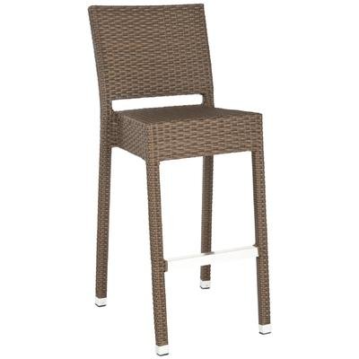 Safavieh Home Collection Bethel Brown Indoor/ Outdoor 29.5-inch Bar Stool