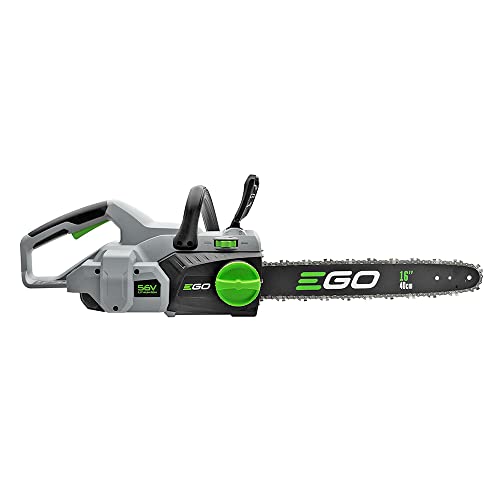 EGO Power+ CS1604 16-Inch 56-Volt Lithium-ion Cordless Chainsaw - 5.0Ah Battery and Charger Included , Black